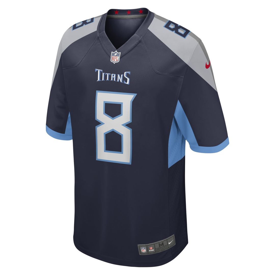 Men's Tennessee Titans Will Levis Nike Navy Game Jersey product image 2