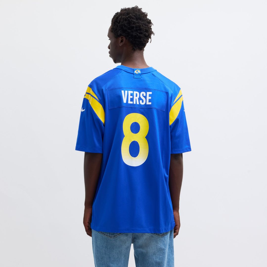 Men's Los Angeles Rams Jared Verse Nike Royal Player Game product image 15