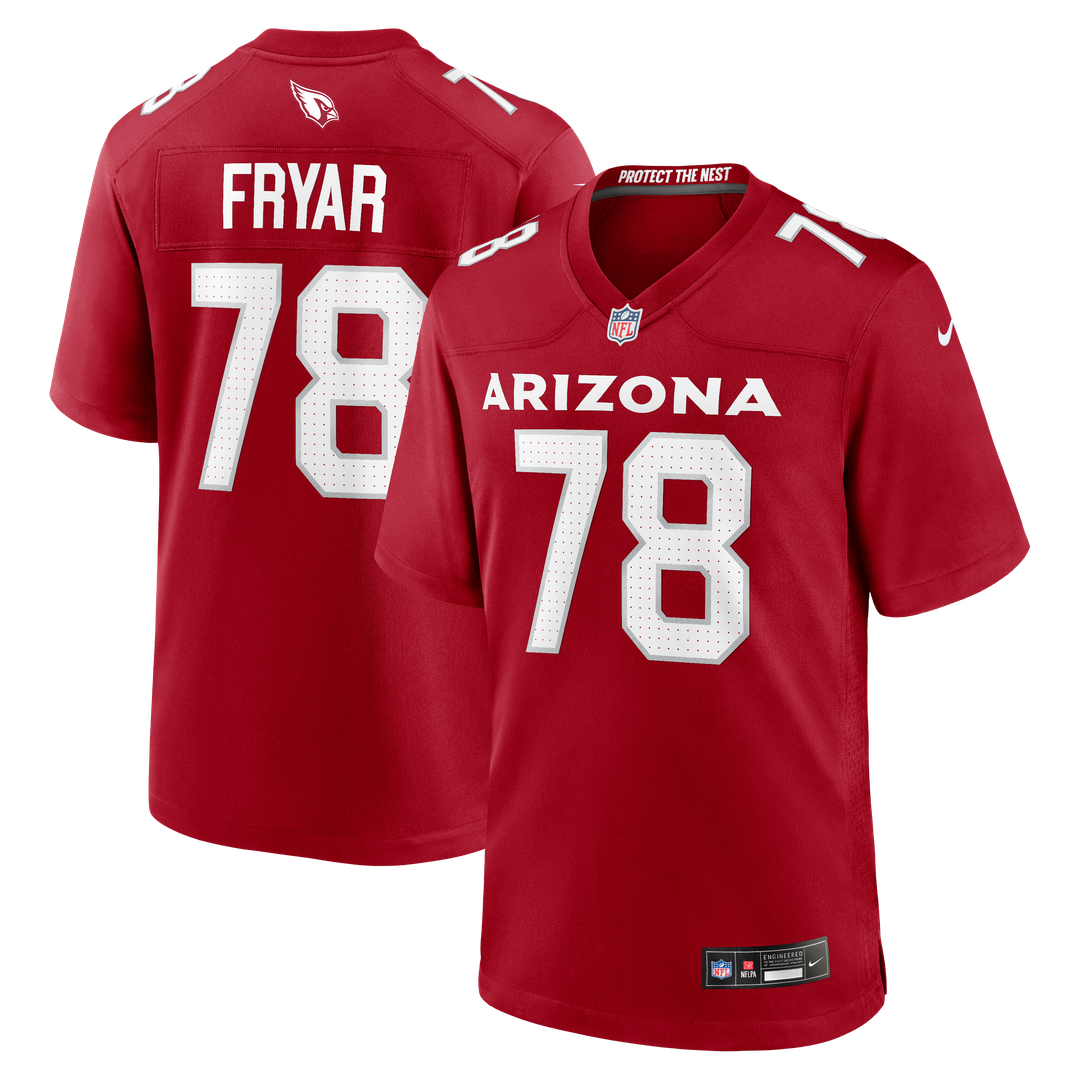 Arizona Cardinals Josh Fryar Nike Cardinal Game Jersey product image 1