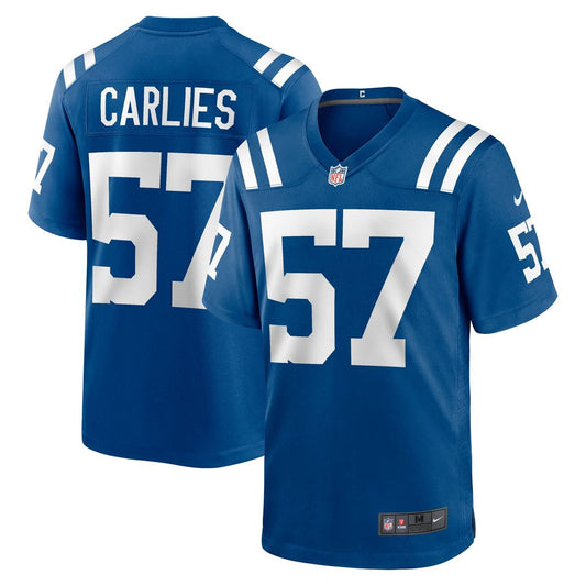 Men's Indianapolis Colts Jaylon Carlies Nike Royal Game product image 1
