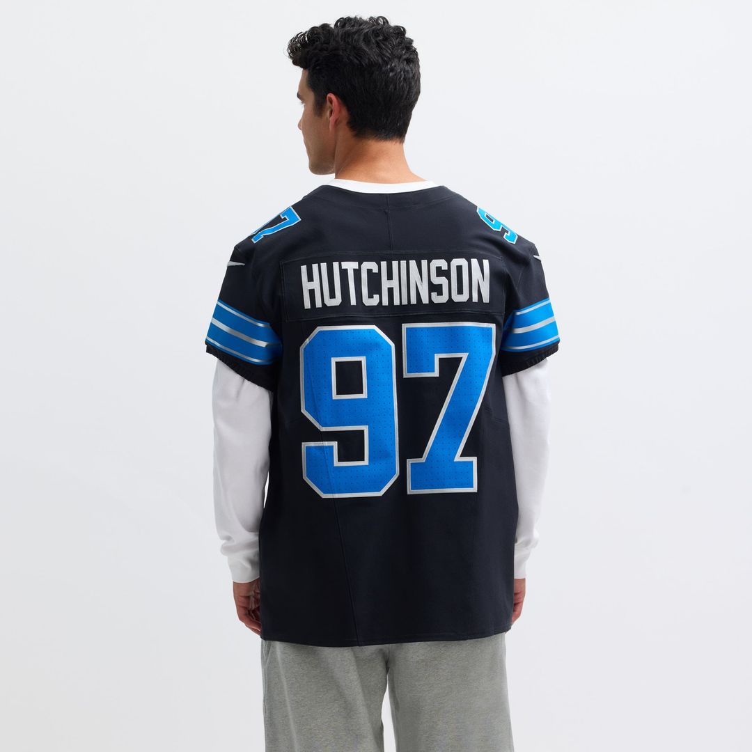 Men's Detroit Lions Aidan Hutchinson Nike Black Alternate product image 5