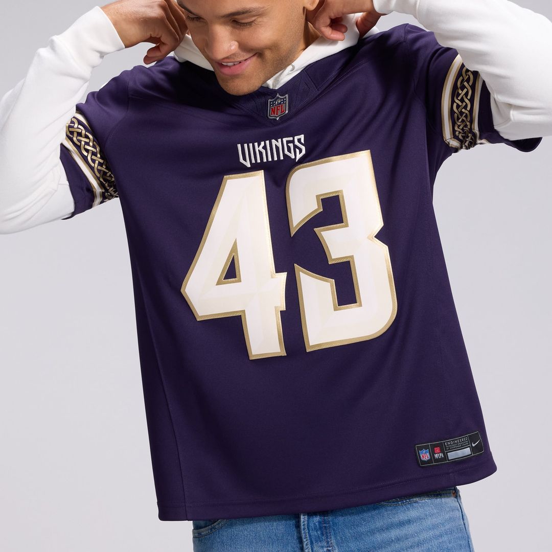 Men's Minnesota Vikings Andrew Van Ginkel Nike Purple 2026 product image 8
