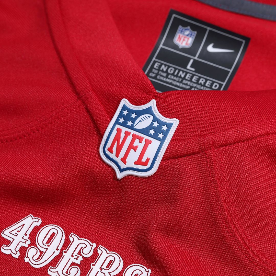 Men's San Francisco 49ers Ji'Ayir Brown Nike Scarlet Team product image 4