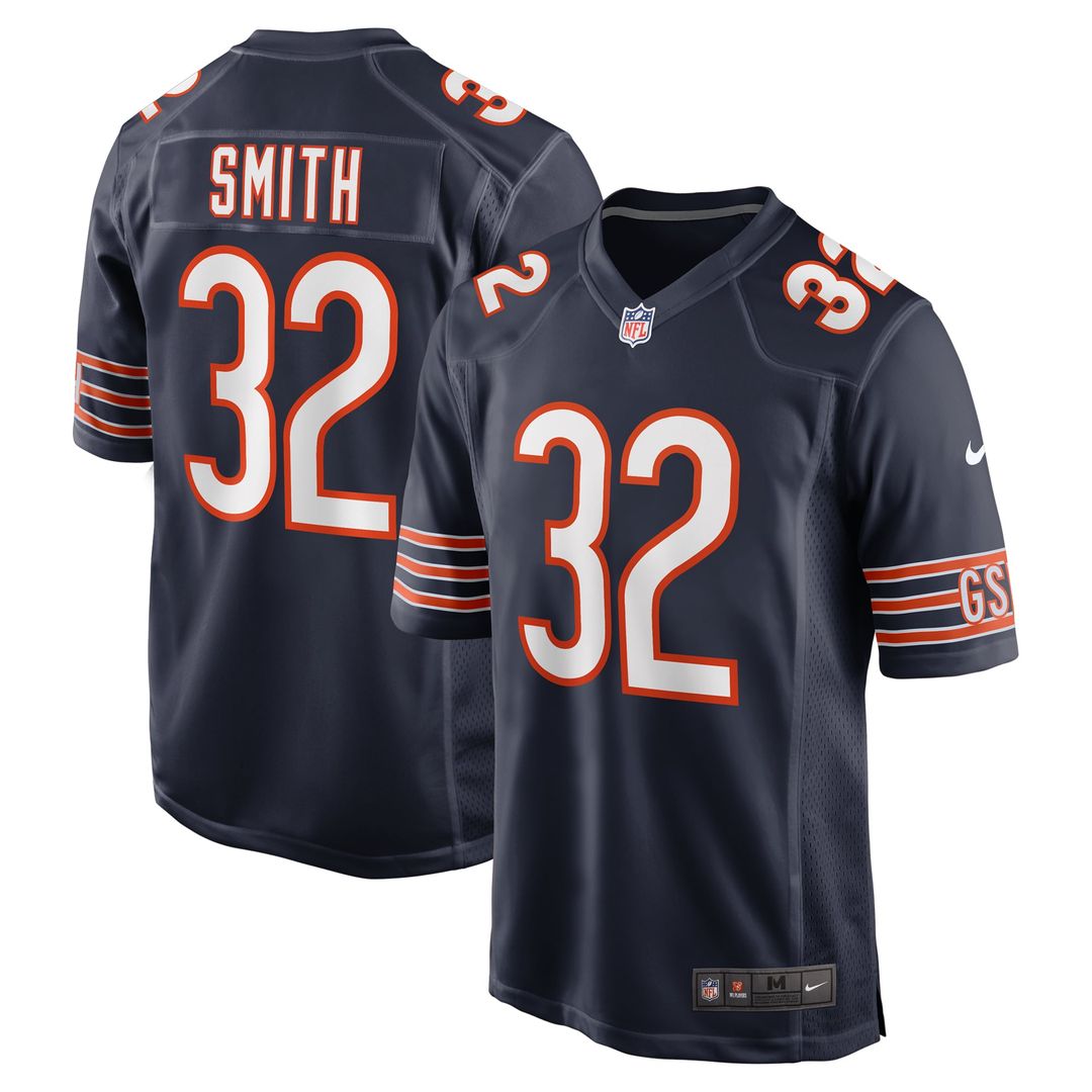 Men's Chicago Bears Terell Smith Nike Navy Game Jersey product image 1