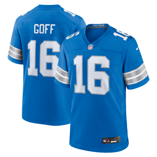 Men's Detroit Lions Jared Goff Nike Blue Game Jersey product image 1
