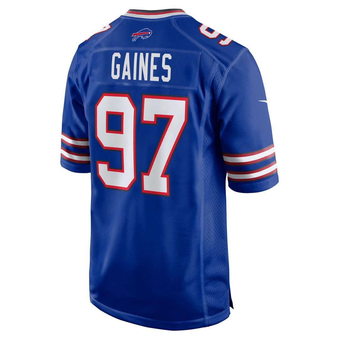 Men's Buffalo Bills Greg Gaines Nike Royal Team Game Jersey product image 5