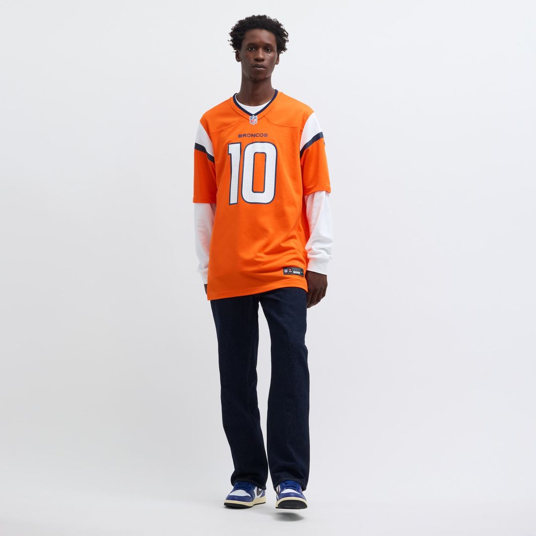 Men's Denver Broncos Bo Nix Nike Navy Alternate Game Jersey product image 18