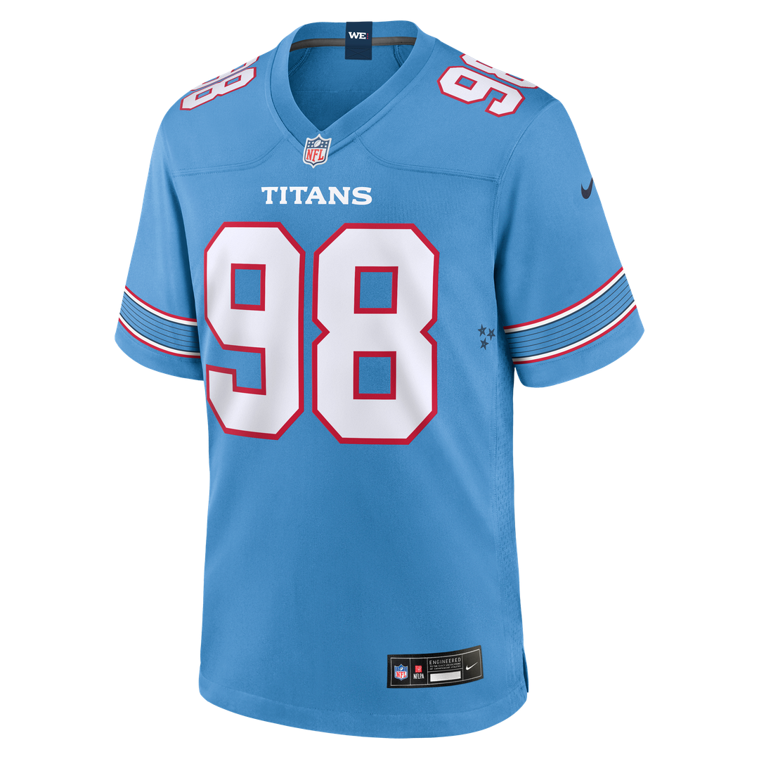 Men's Tennessee Titans Jeffery Simmons Nike Light Blue Game product image 2