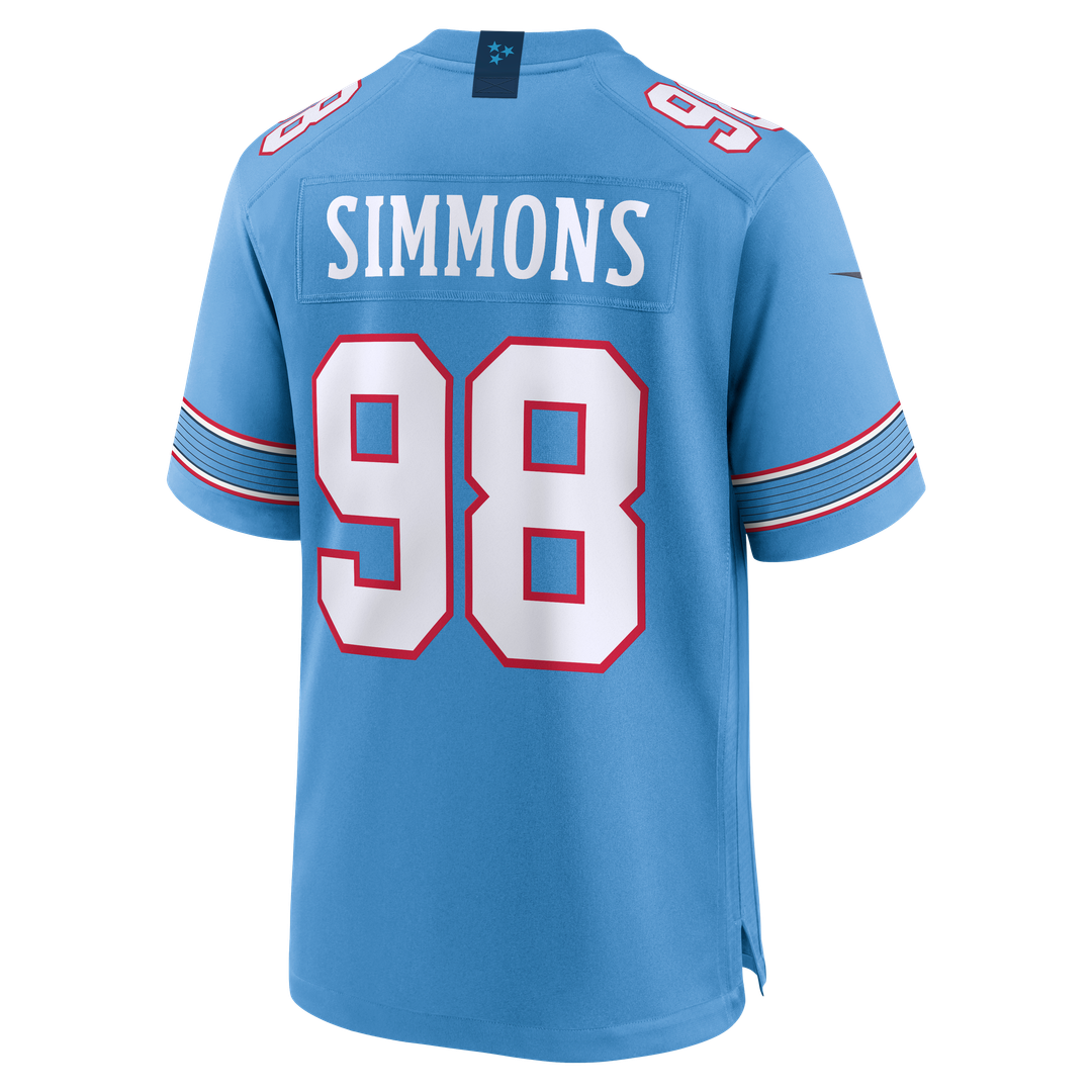 Men's Tennessee Titans Jeffery Simmons Nike Light Blue Game product image 8