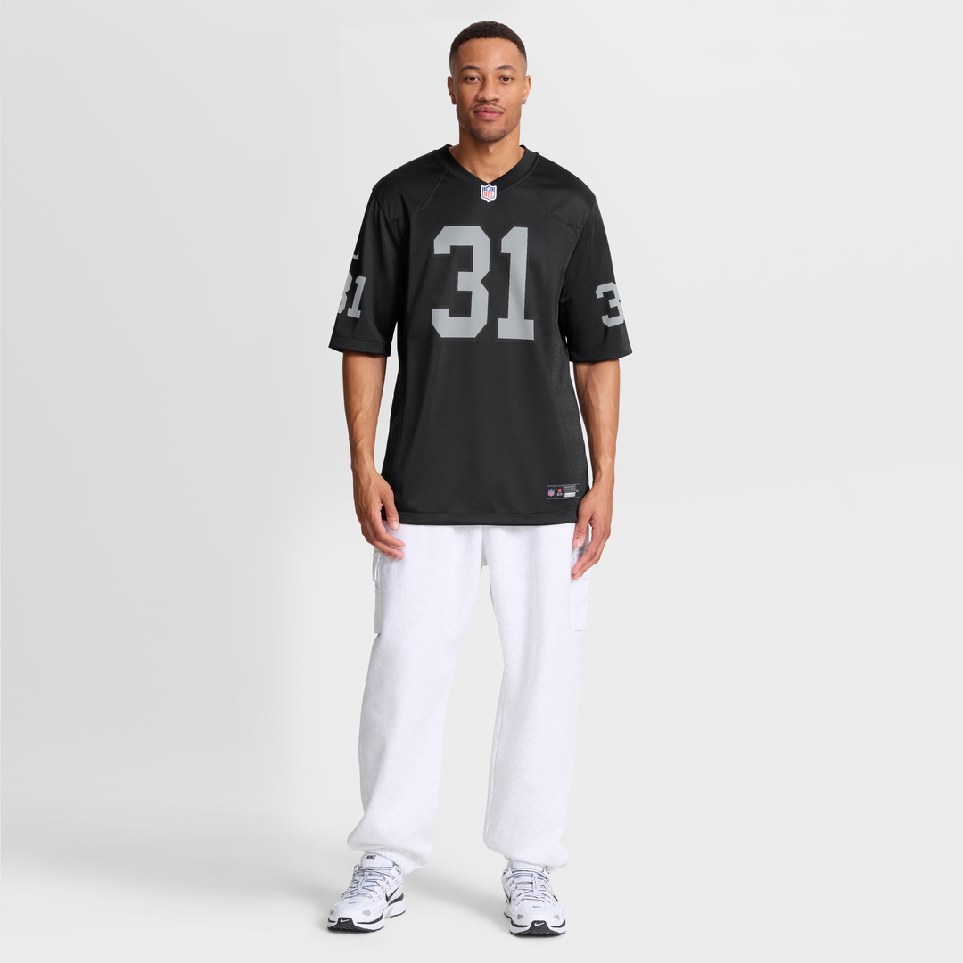 Men's Las Vegas Raiders Raheem Mostert Nike Black Team Game product image 4