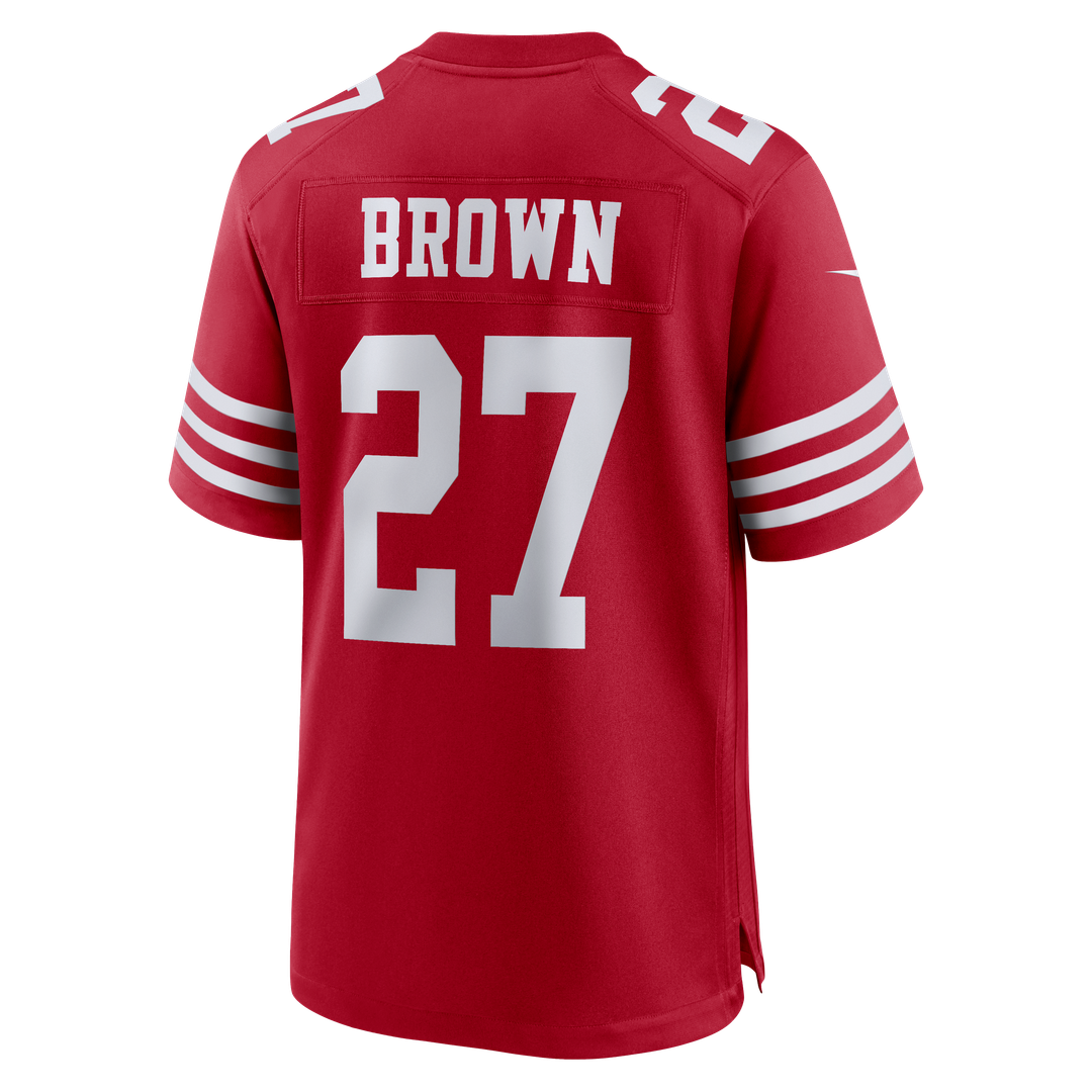 Men's San Francisco 49ers Ji'Ayir Brown Nike Scarlet Team product image 3