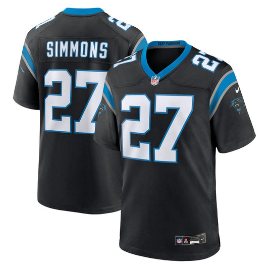 Men's Carolina Panthers Isaiah Simmons Nike Black Team Game product image 1