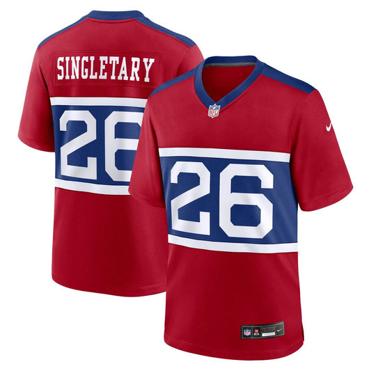 New York Giants Devin Singletary Nike Century Red Alternate product image 1