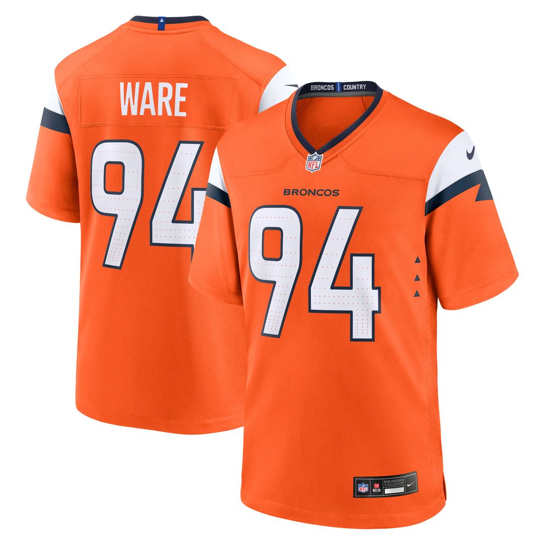 Denver Broncos DeMarcus Ware Nike Orange Team Retired Game product image 1