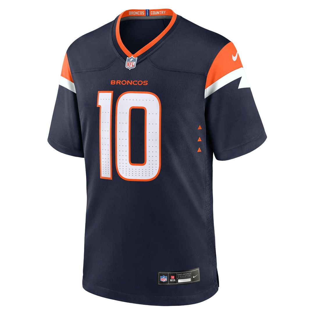 Men's Denver Broncos Bo Nix Nike Navy Alternate Game Jersey product image 2