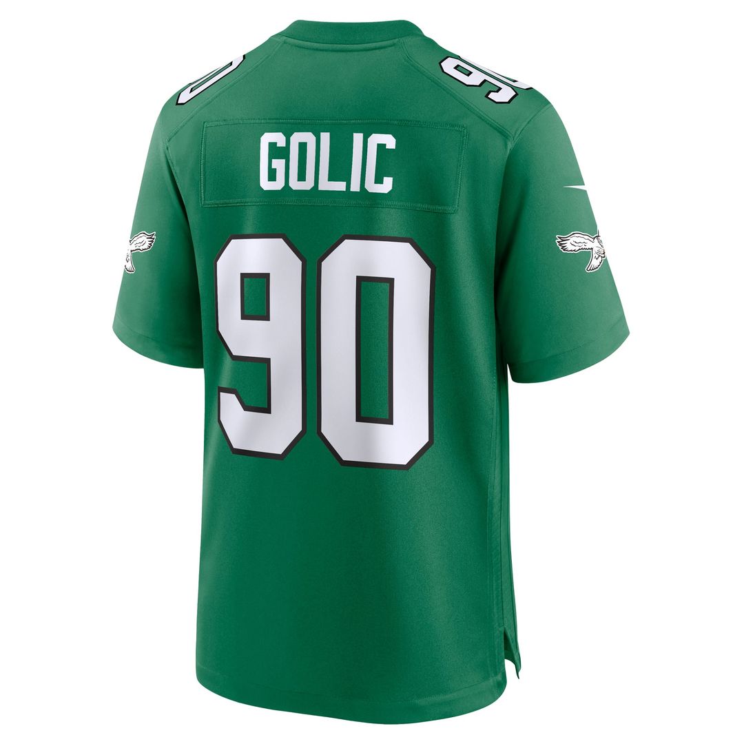 Philadelphia Eagles Mike Golic Nike Kelly Green Retired product image 3