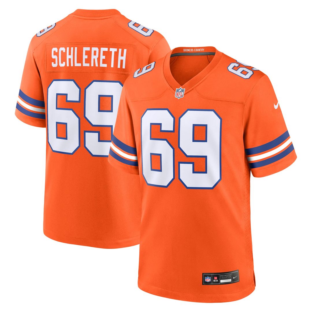 Men's Denver Broncos Mark Schlereth Nike Orange Retired product image 1