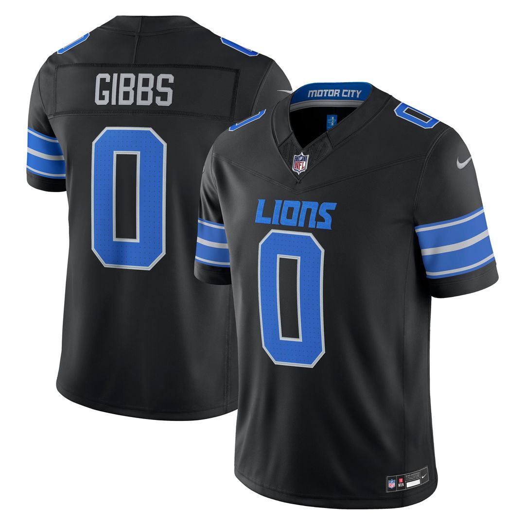 Men's Detroit Lions Jahmyr Gibbs Nike Black Alternate Vapor product image 4