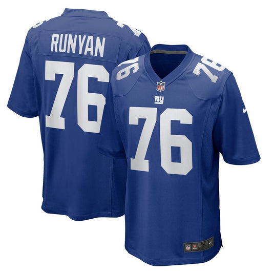 Men's New York Giants Jon Runyan Nike Royal Team Game Jersey product image 1