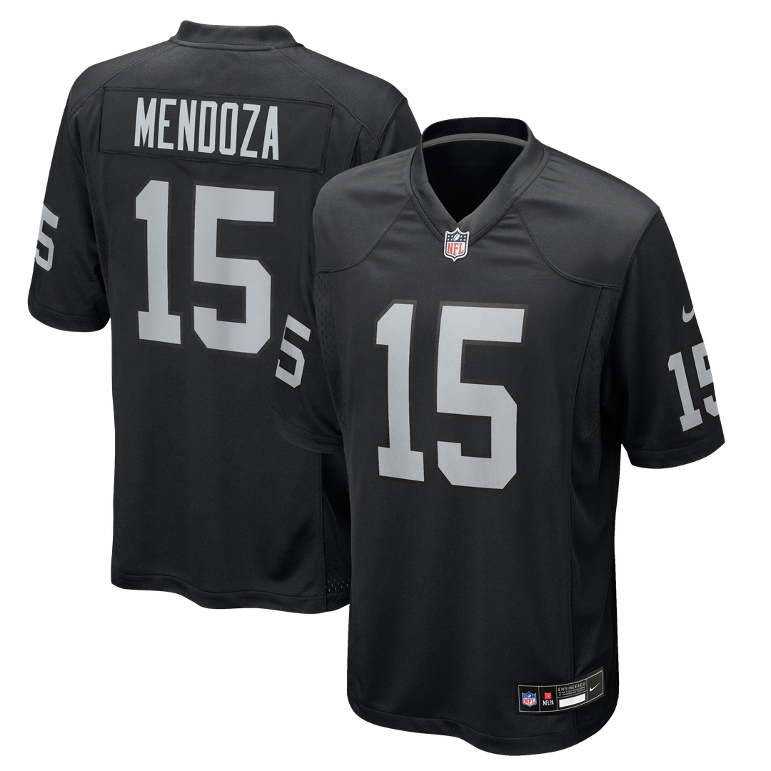 Las Vegas Raiders Fernando Mendoza Nike Black Game Jersey product image 1