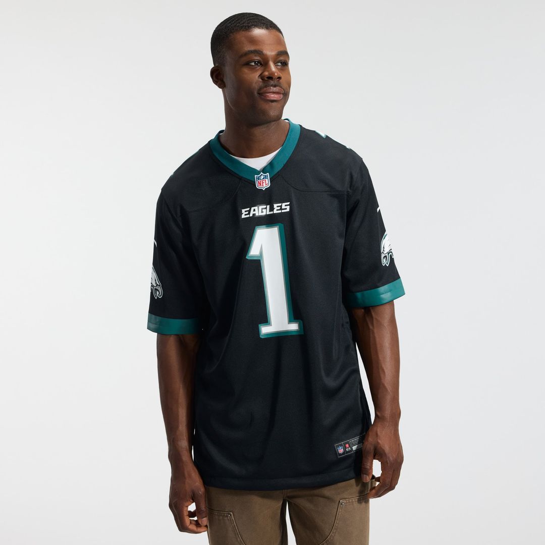 Philadelphia Eagles Jalen Hurts Nike Black Alternate Game product image 2