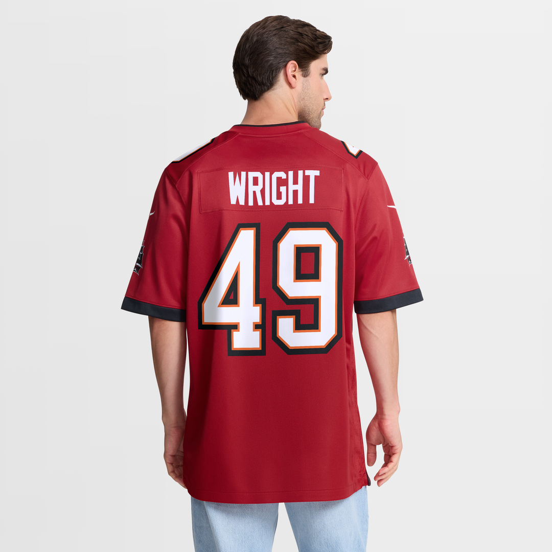 Tampa Bay Buccaneers Owen Wright Nike Red Game Jersey product image 5