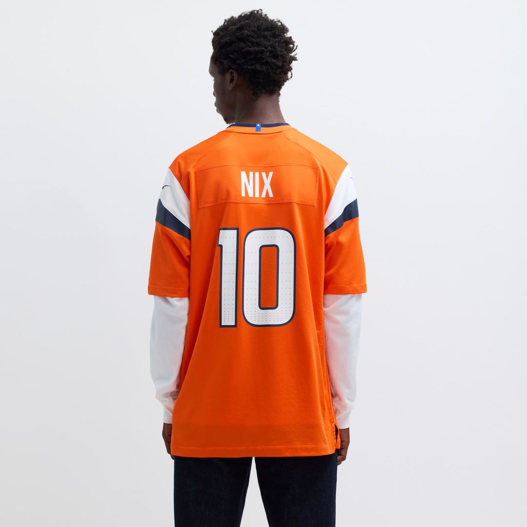Men's Denver Broncos Bo Nix Nike Navy Alternate Game Jersey product image 17