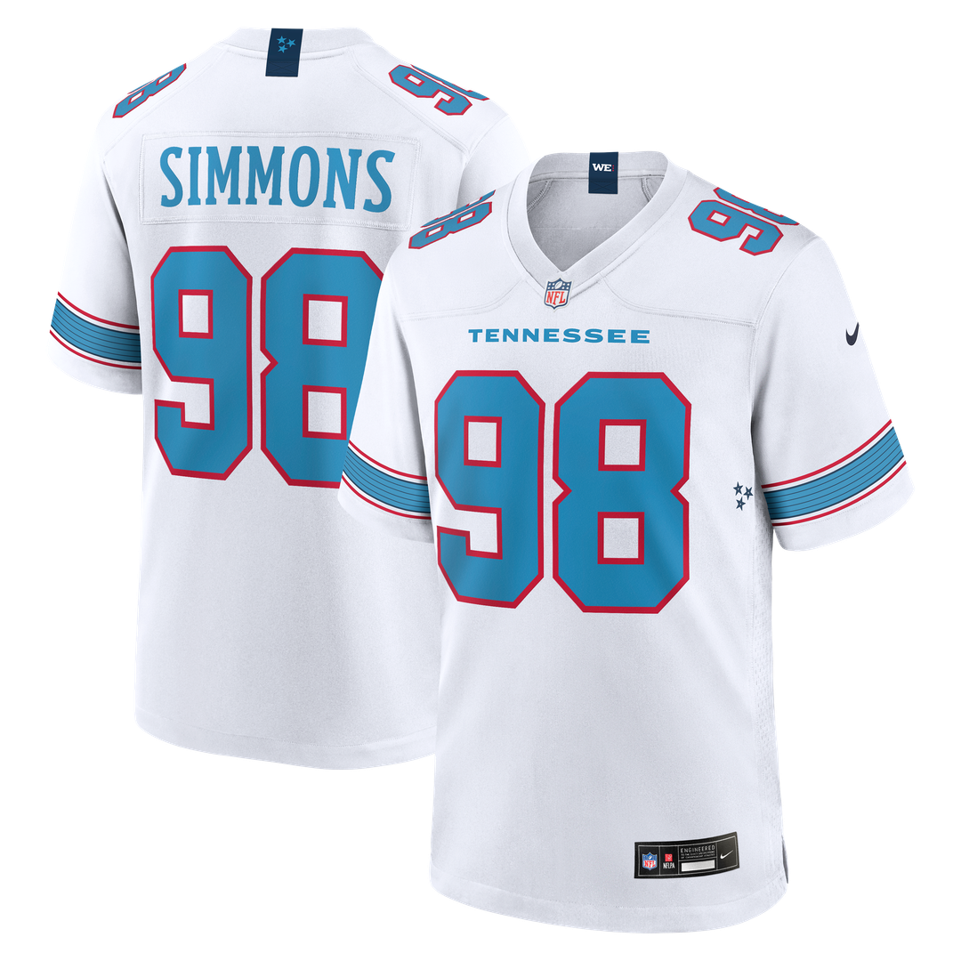 Men's Tennessee Titans Jeffery Simmons Nike Light Blue Game product image 12