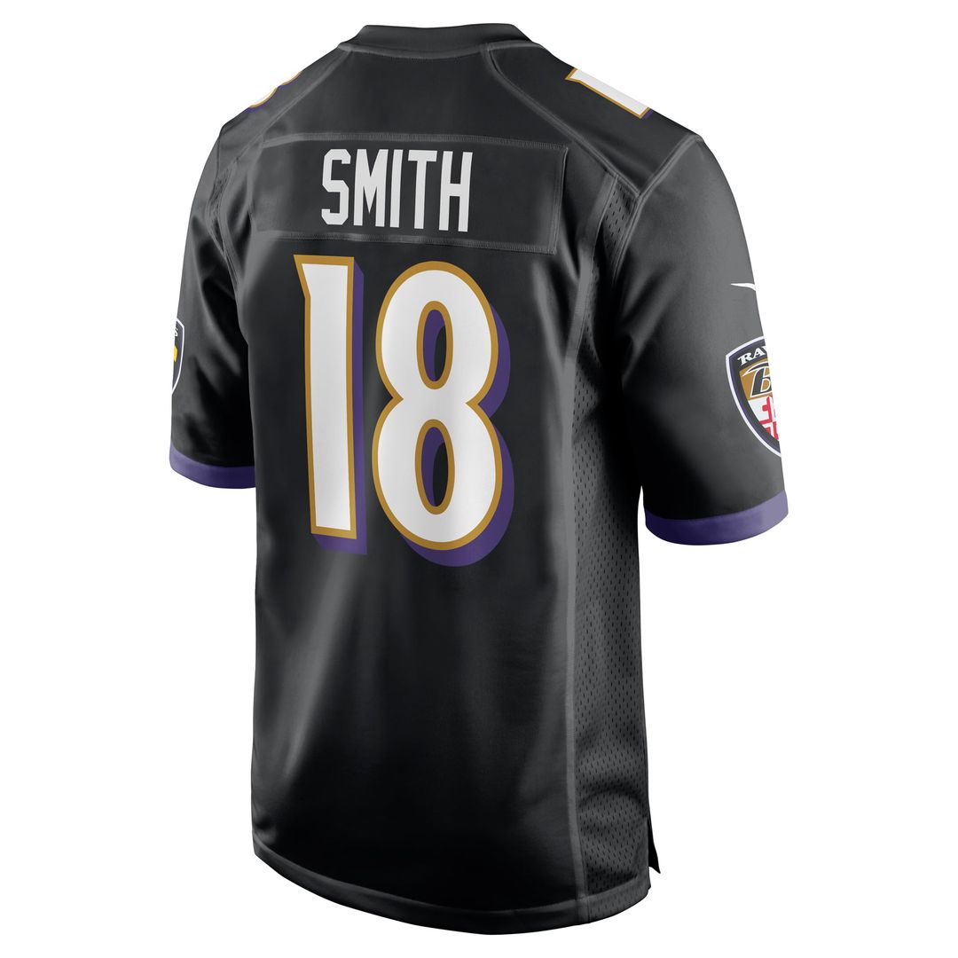 Men's Baltimore Ravens Roquan Smith Nike Black Alternate product image 3