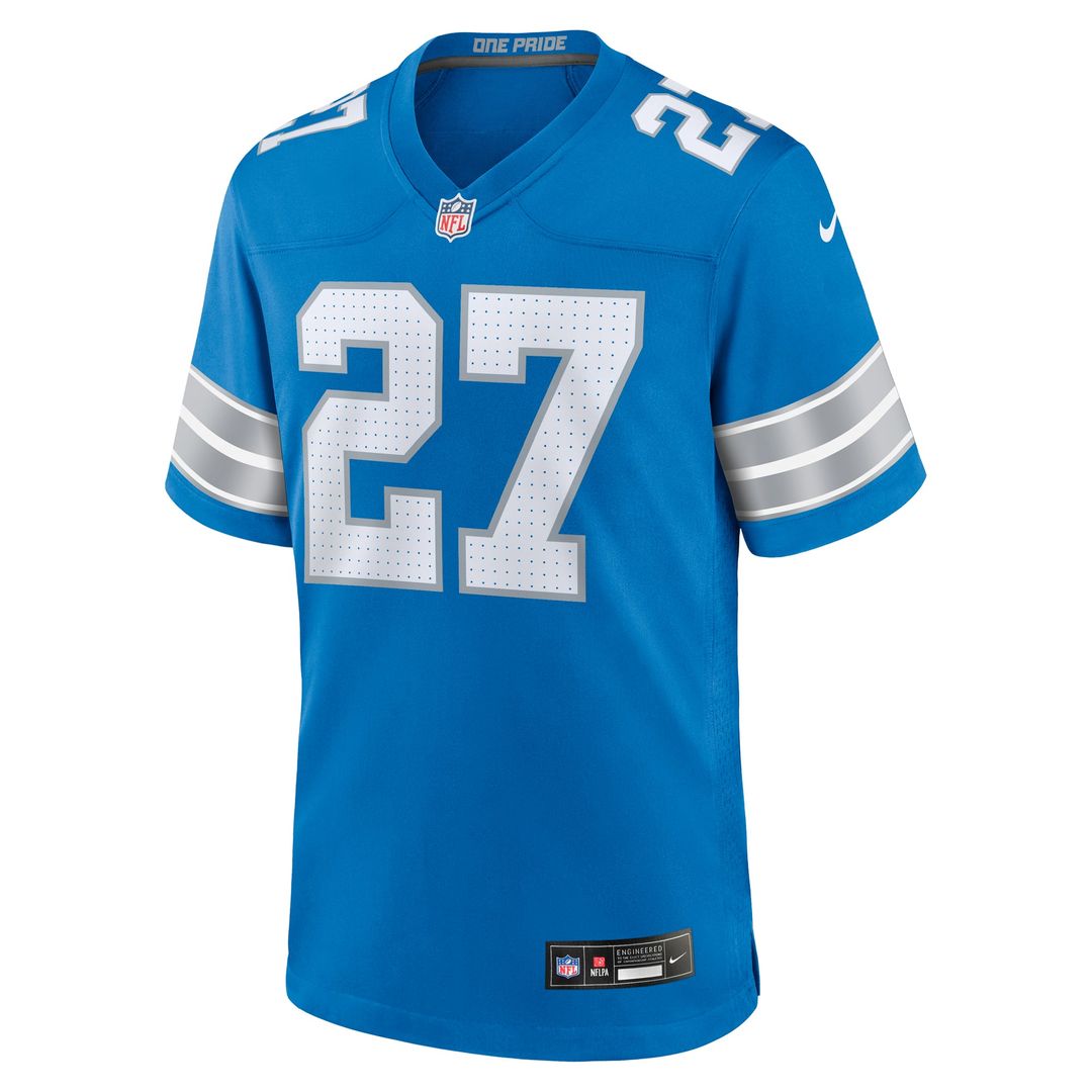 Men's Detroit Lions Arthur Maulet Nike Blue Team Game Jersey product image 2