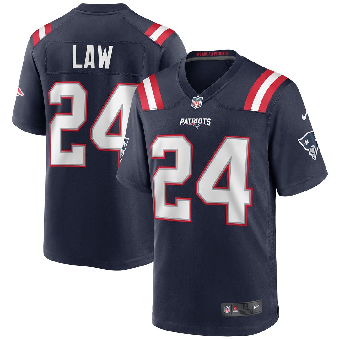Men's New England Patriots Ty Law Nike Navy Game Retired product image 1