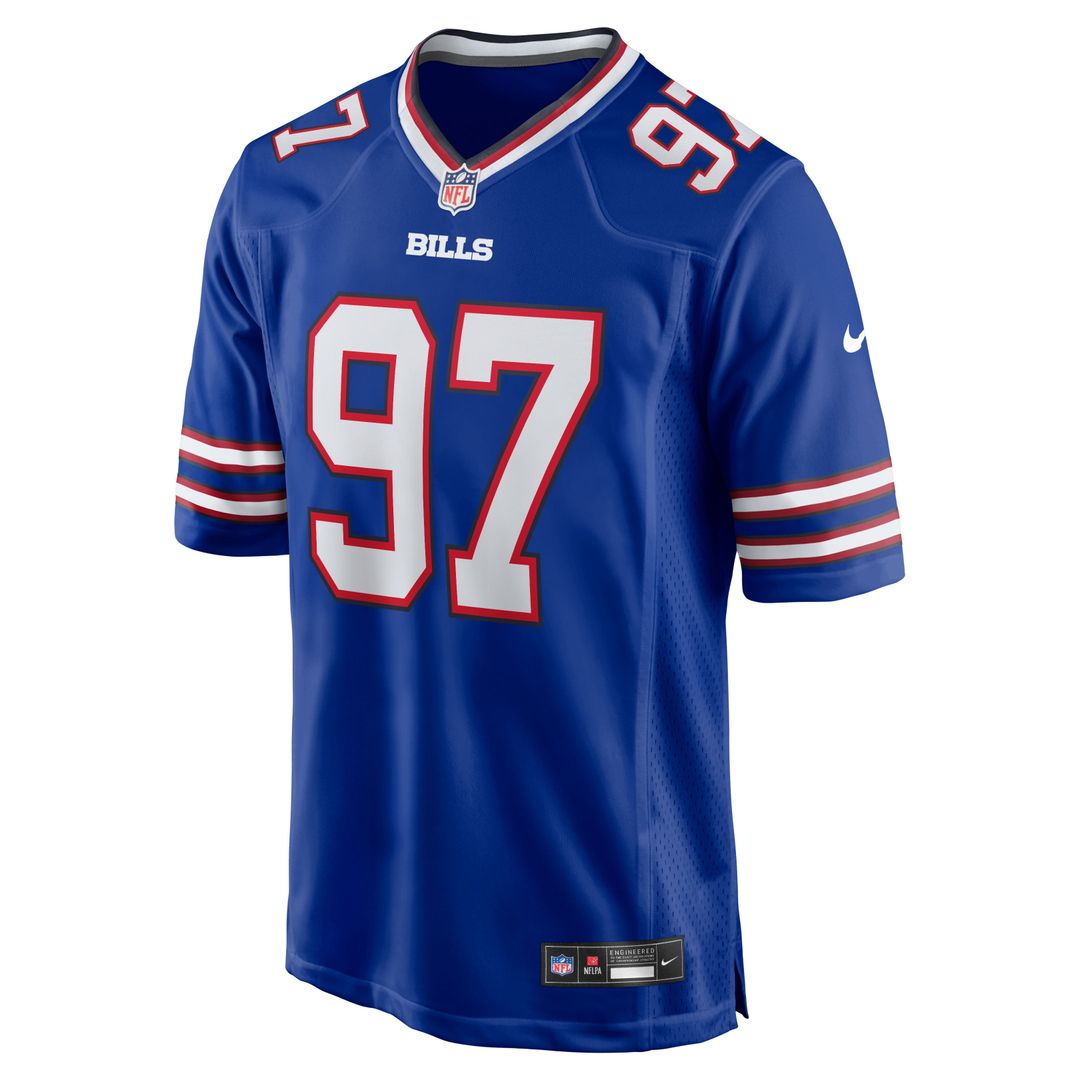 Men's Buffalo Bills Greg Gaines Nike Royal Team Game Jersey product image 4