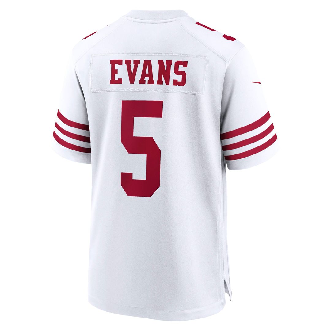 San Francisco 49ers Mike Evans Nike White Game Jersey product image 3