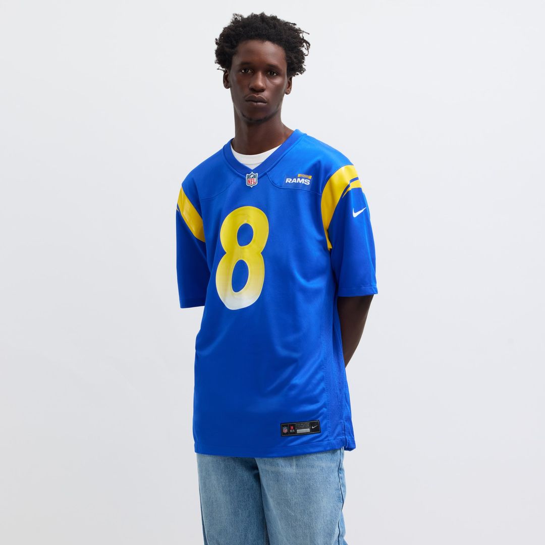 Men's Los Angeles Rams Jared Verse Nike Royal Player Game product image 14