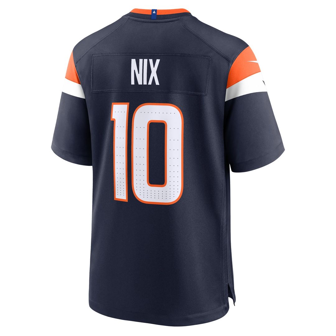 Men's Denver Broncos Bo Nix Nike Navy Alternate Game Jersey product image 3