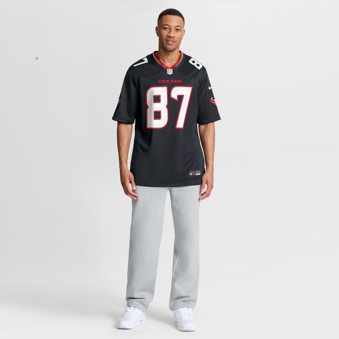 Men's Houston Texans Cade Stover Nike Navy Game Jersey product image 7