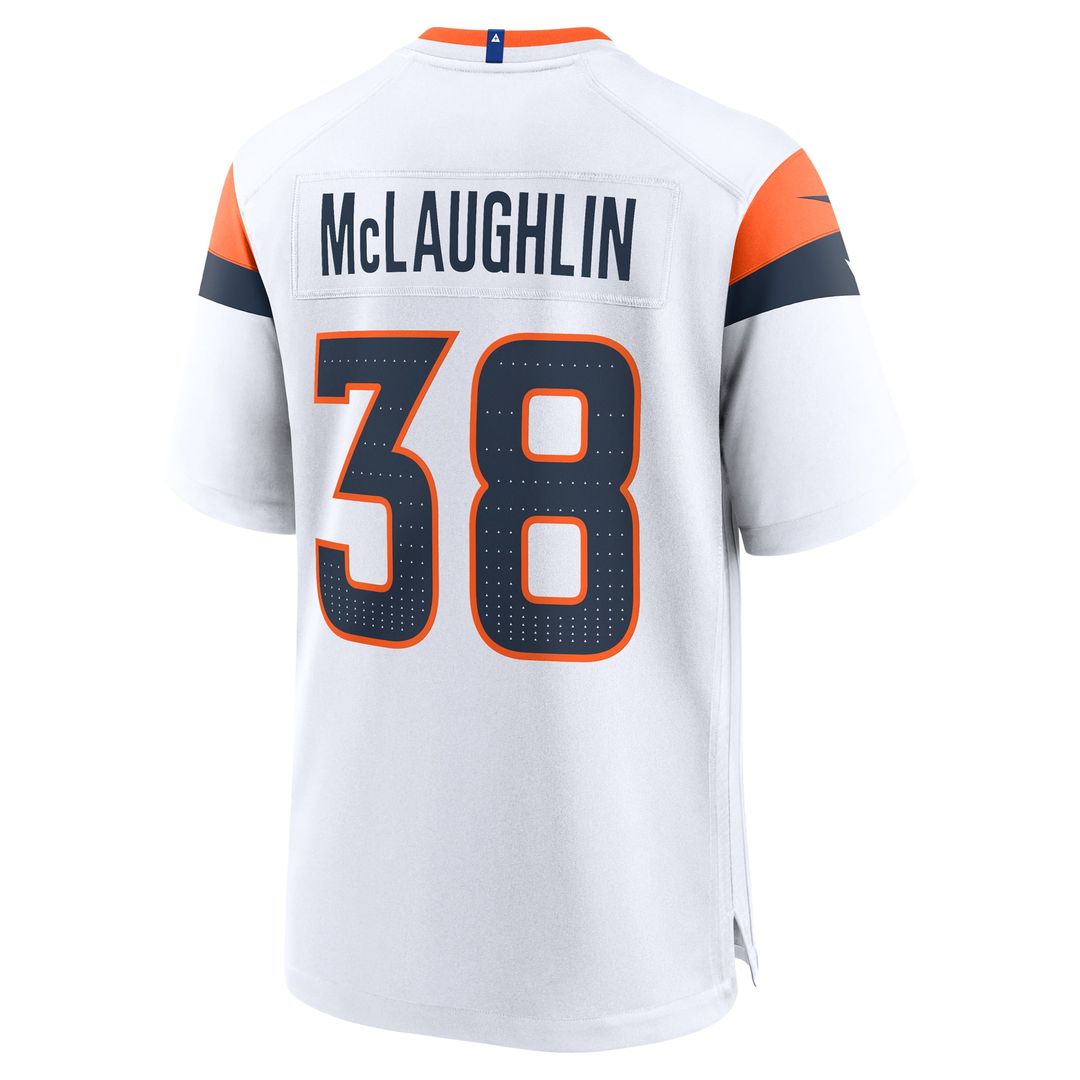 Men's Denver Broncos Jaleel McLaughlin Nike White Game product image 6