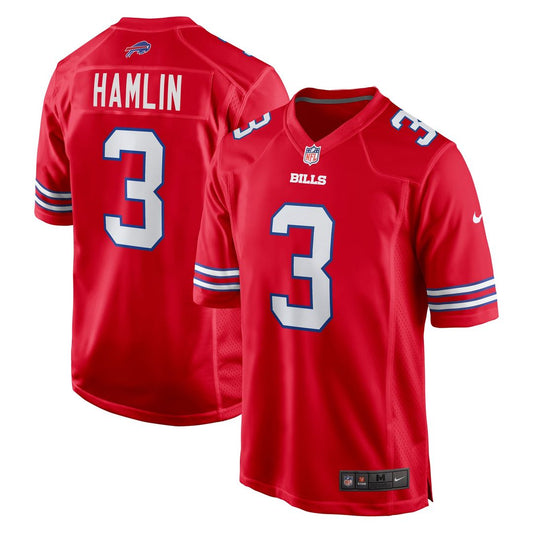 Men's Buffalo Bills Damar Hamlin Nike Red Alternate Game product image 1