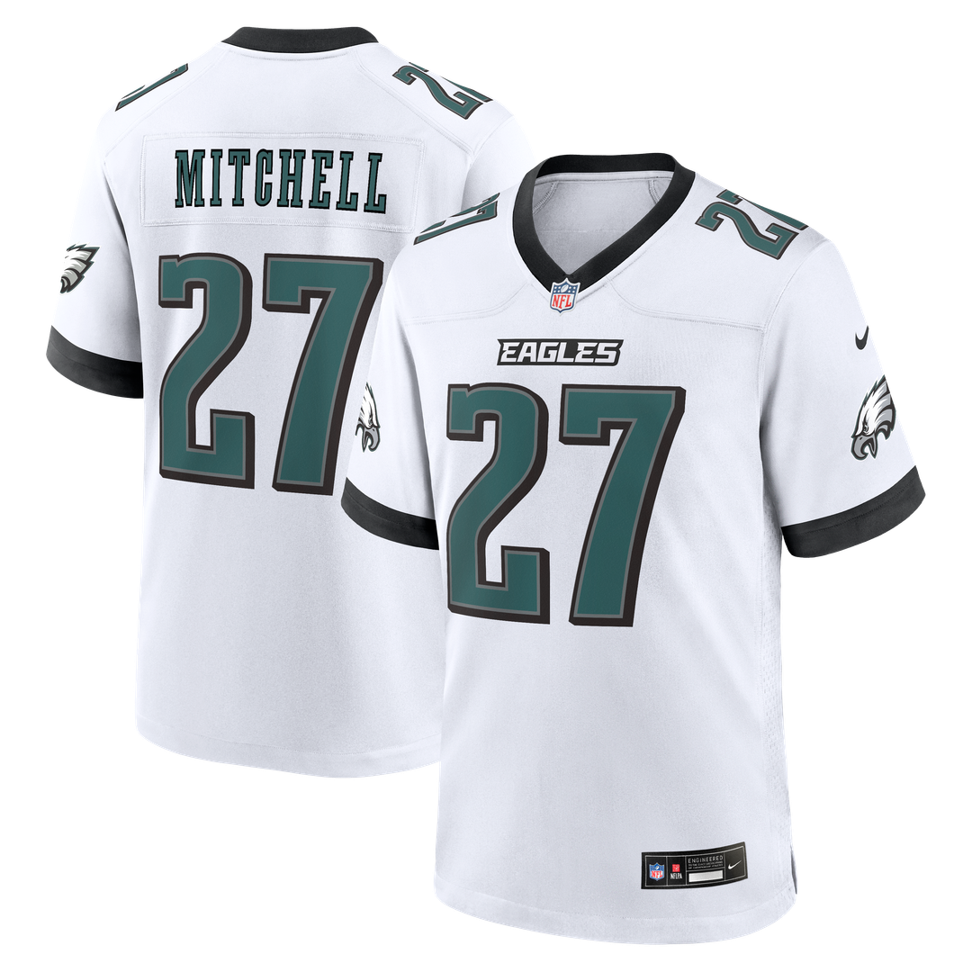 Men's Philadelphia Eagles Quinyon Mitchell Nike White Game product image 1
