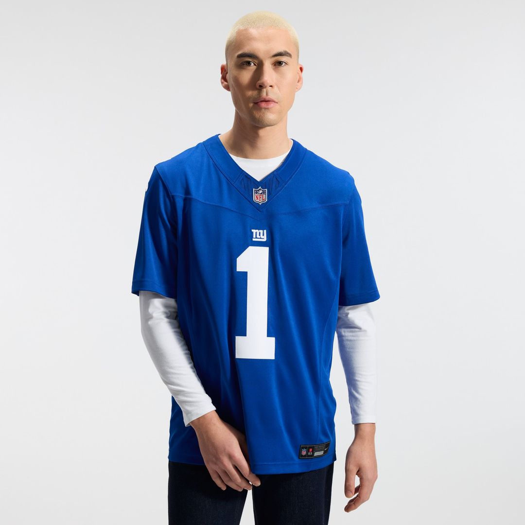 New York Giants Malik Nabers Nike Royal Team Vapor FUSE product image 2