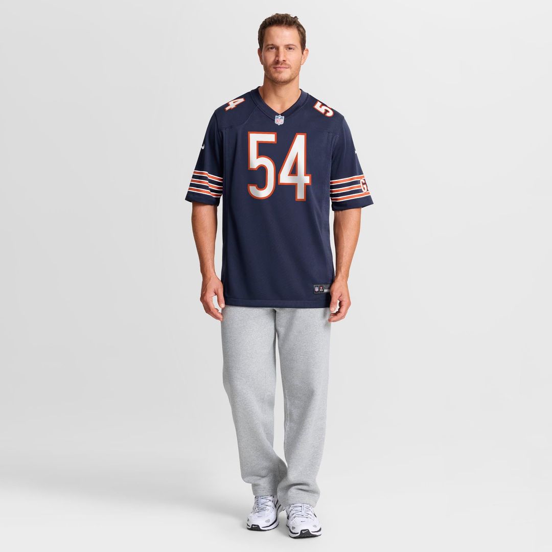 Men's Chicago Bears Logan Jones Nike Navy Team Game Jersey product image 2