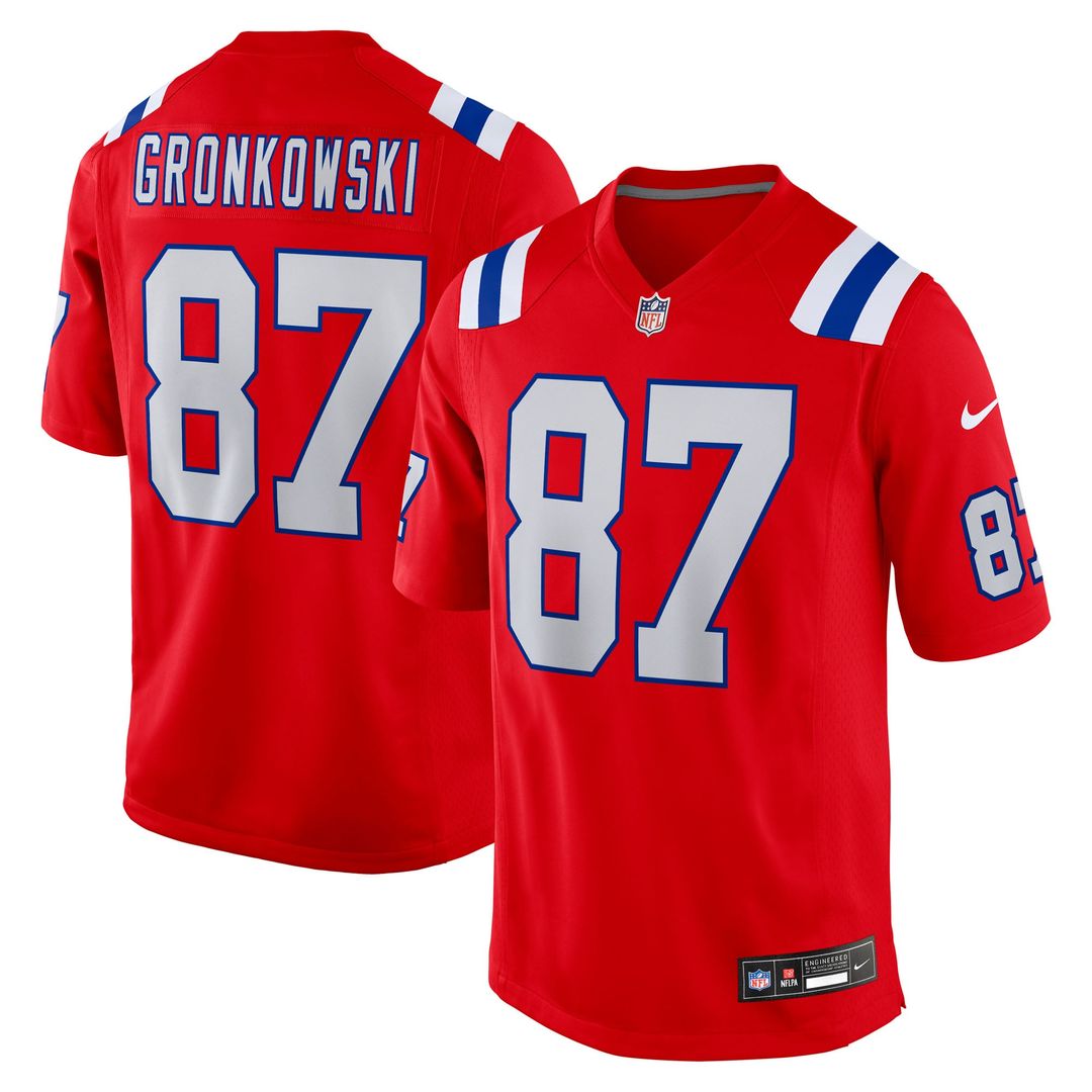 Men's New England Patriots Rob Gronkowski Nike Red product image 1