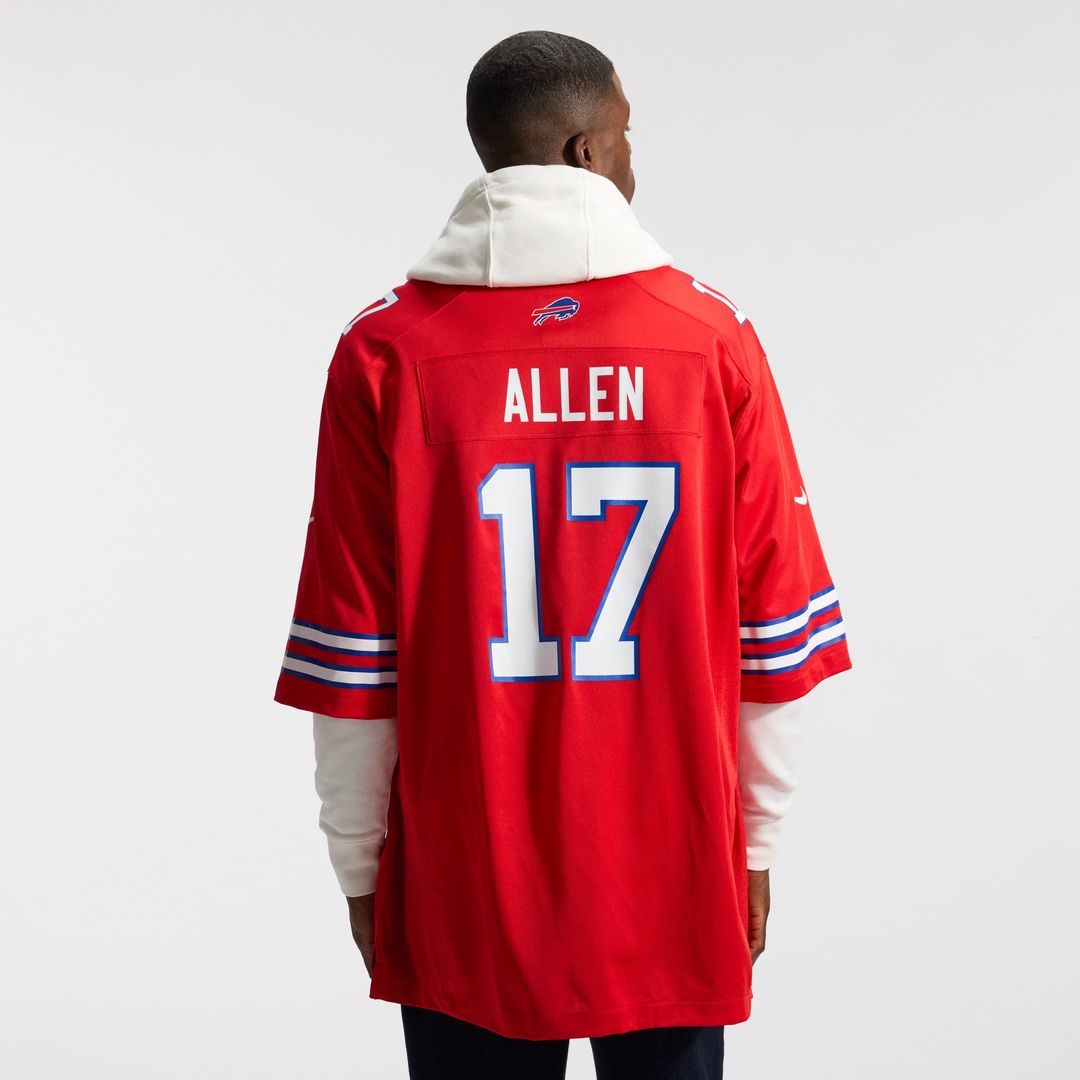 Men's Buffalo Bills Josh Allen Nike Red Alternate Game product image 16
