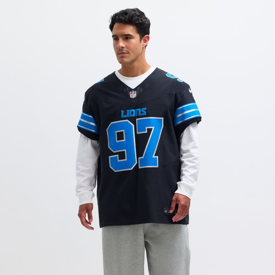 Men's Detroit Lions Aidan Hutchinson Nike Black Alternate product image 4