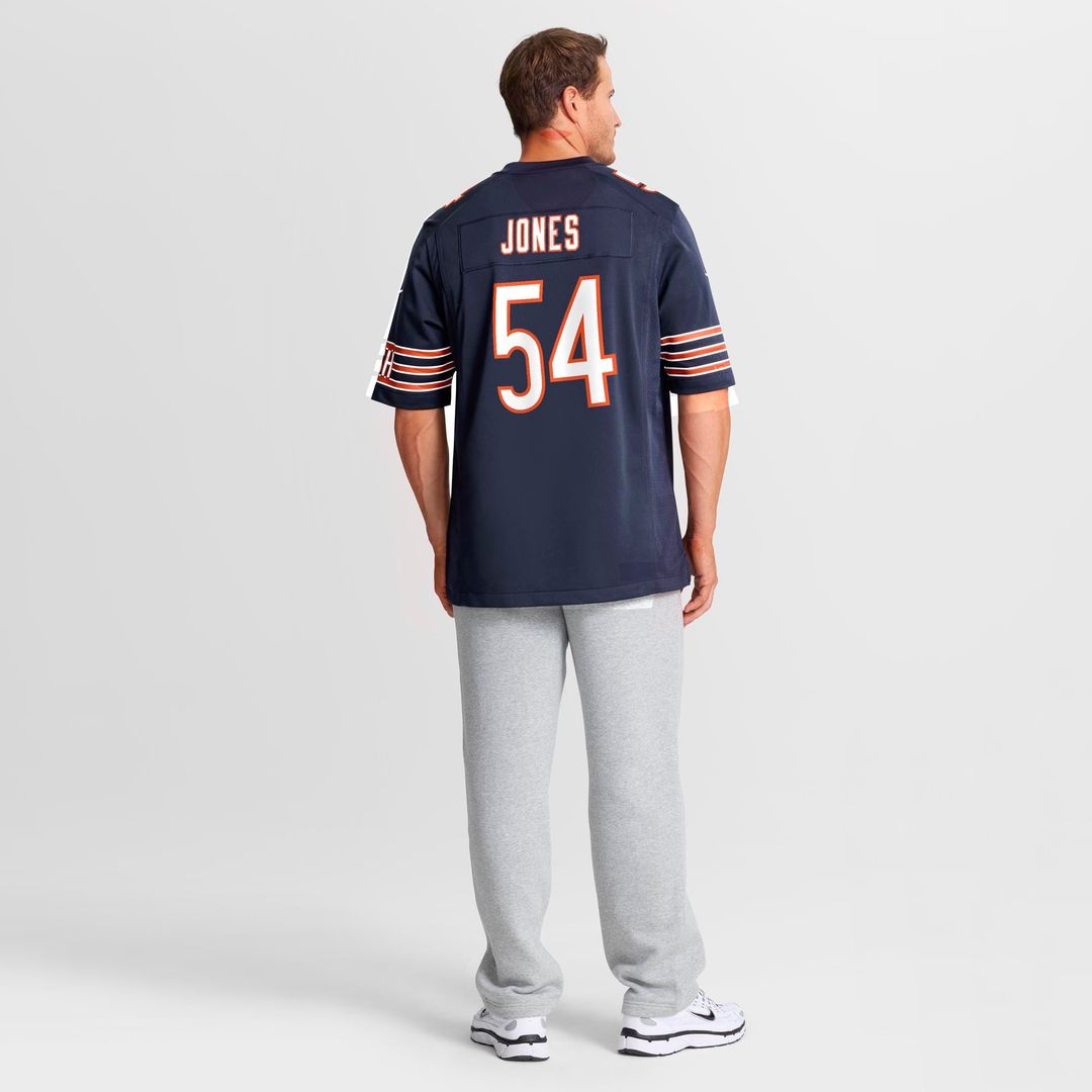 Men's Chicago Bears Logan Jones Nike Navy Team Game Jersey product image 3