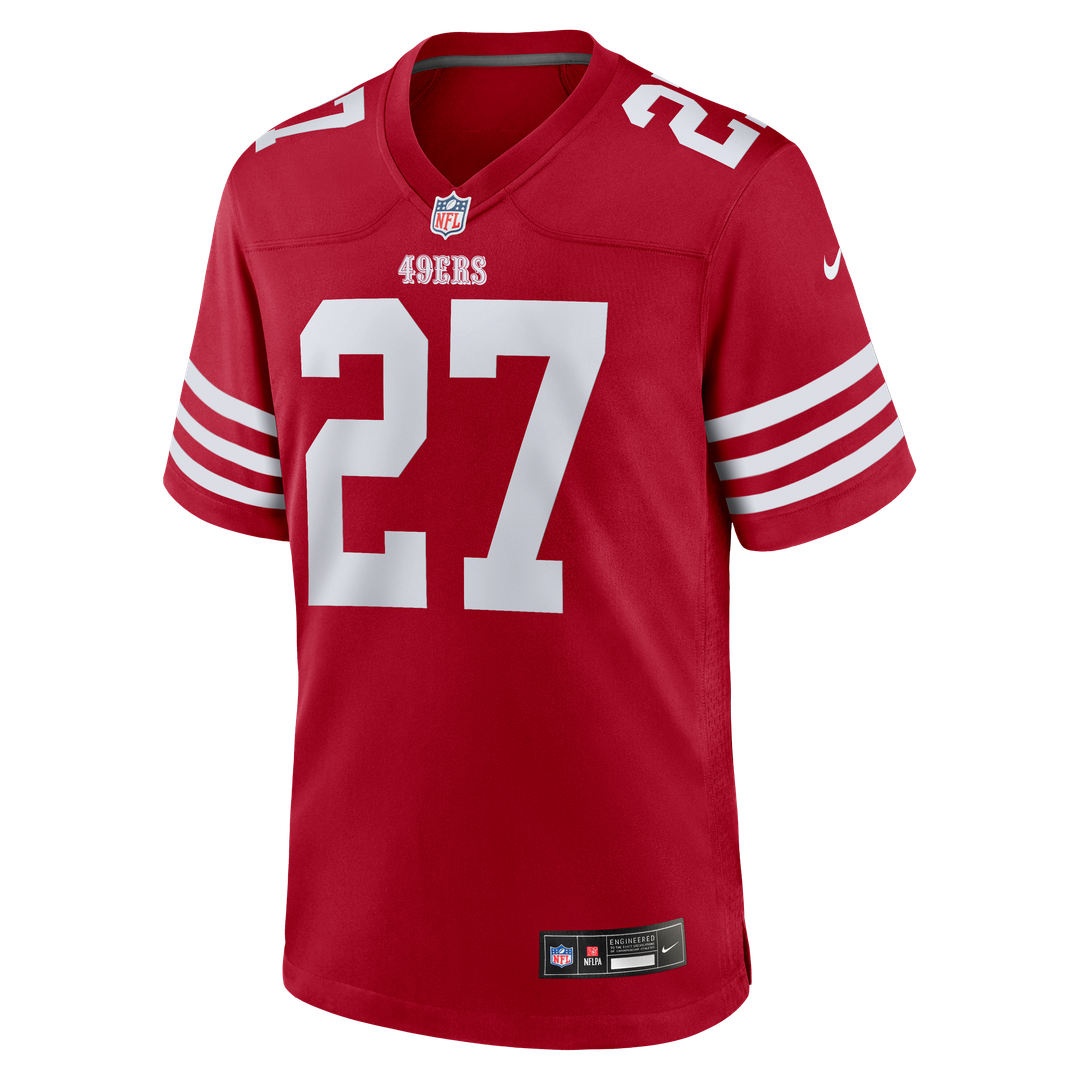 Men's San Francisco 49ers Ji'Ayir Brown Nike Scarlet Team product image 2