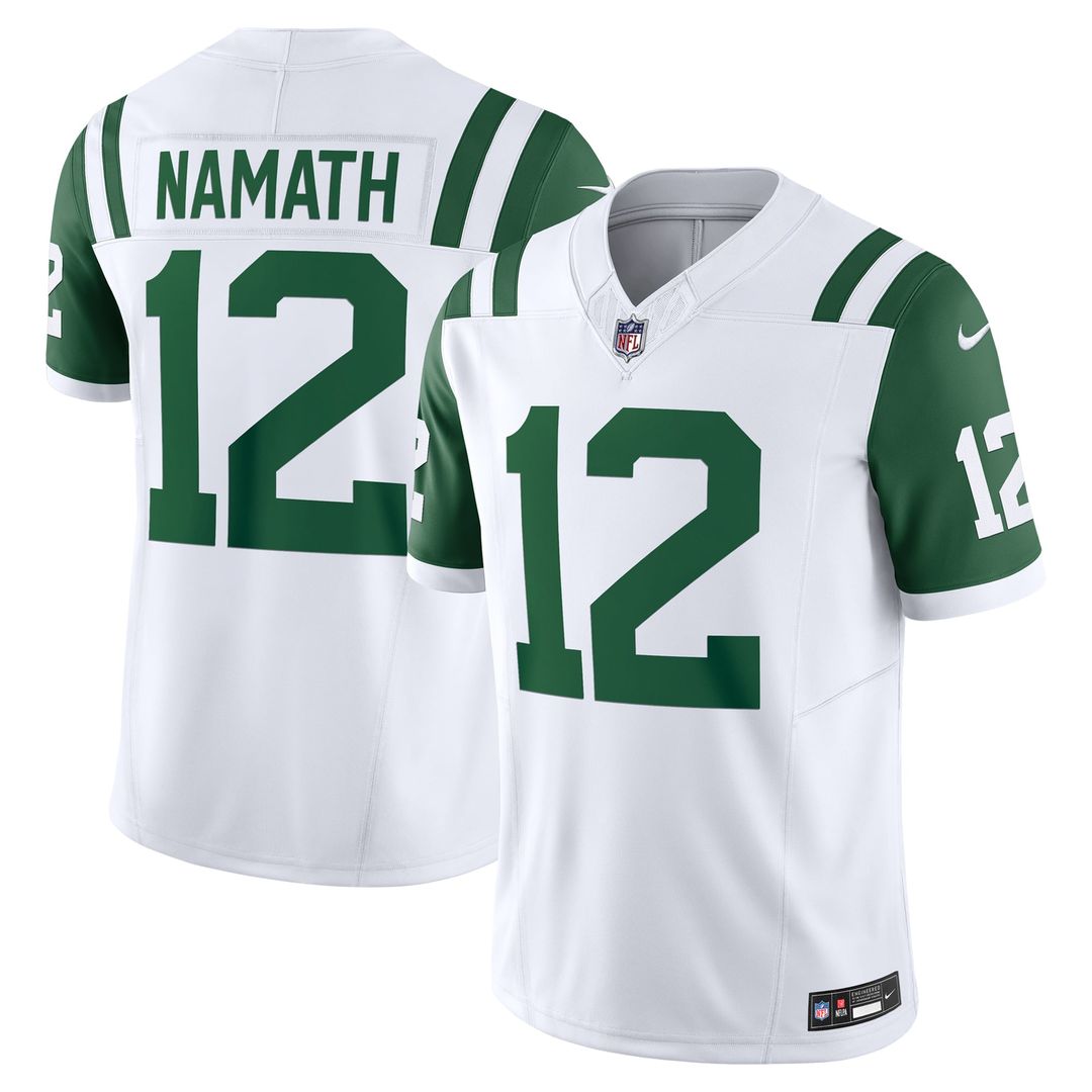 Men's New York Jets Joe Namath Nike White Classic Alternate product image 1