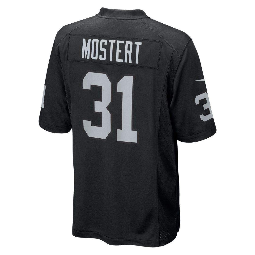 Men's Las Vegas Raiders Raheem Mostert Nike Black Team Game product image 3