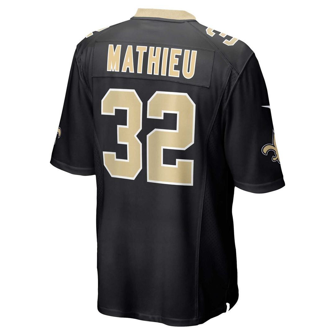 Men's New Orleans Saints Tyrann Mathieu Nike Black Game product image 3