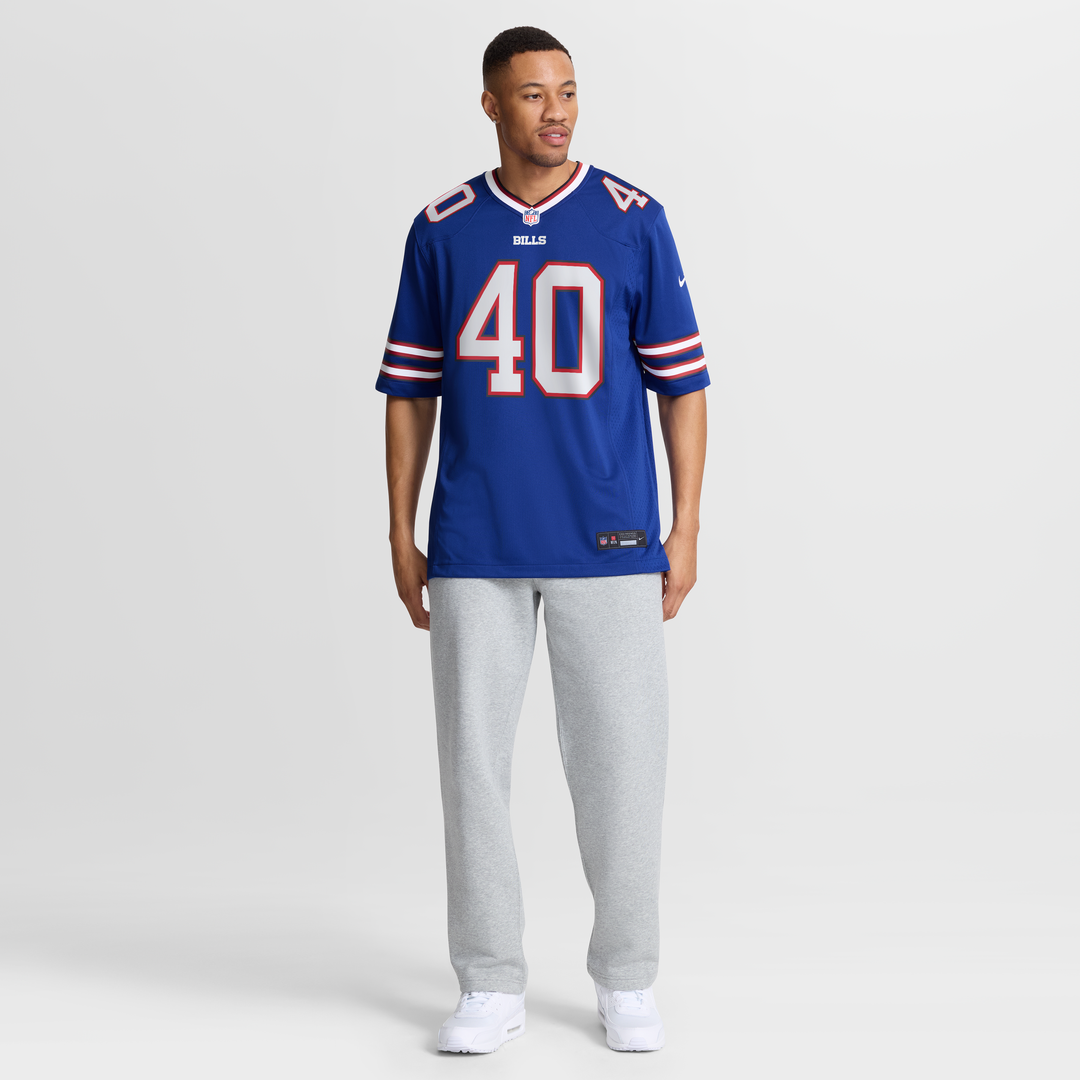 Men's Buffalo Bills Matthew Wright Nike Royal Team Game product image 4